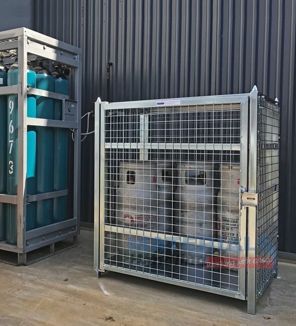 Gas Cylinder Storage Cages Materials Handling Storage Cage Experts