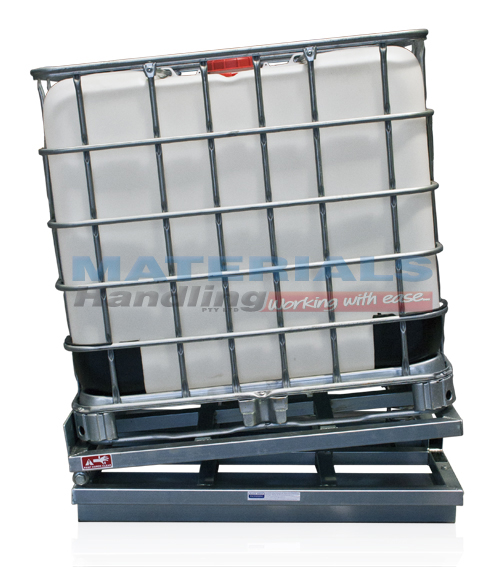 IBC Container Spring Operated Tilting Stand | Materials Handling