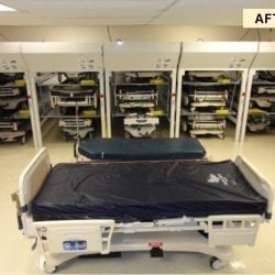 Hospital Bed Stacker Storage BedLift - Materials Handling