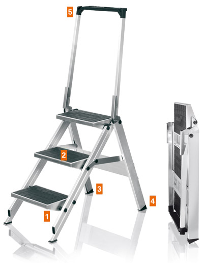 Aluminium Safety Steps features