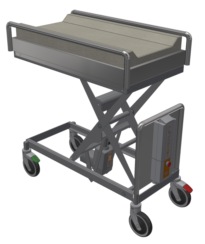 Baby change table height adjustable Materials Handling