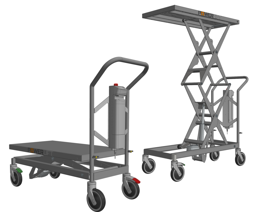 DC Powerlift lifting trolleys