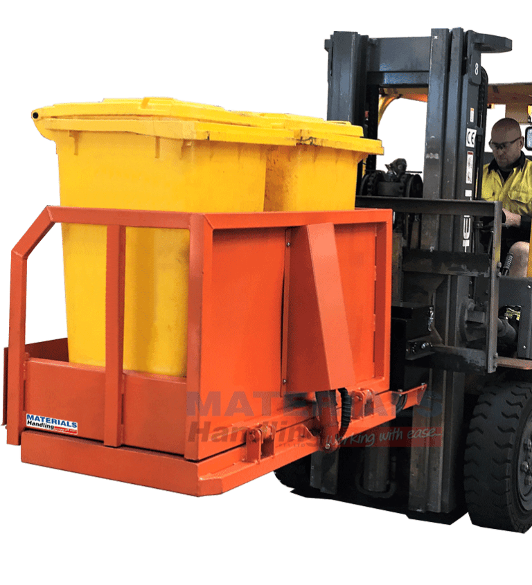 Wheelie Bin Tippers Forklift Mounted - Materials Handling