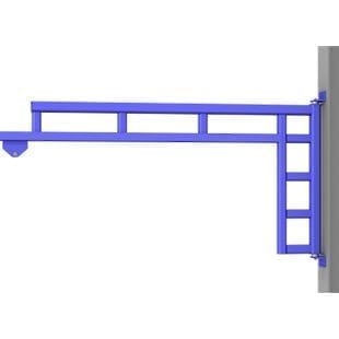 Jib Cranes Workstation Materials Handling   Gorbel Wall Mounted Workstation Jib Crane Enclosed Rail 310x310 