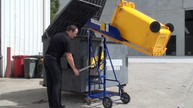 Wheelie Bin Tippers Hand Hydraulic - Materials Handling